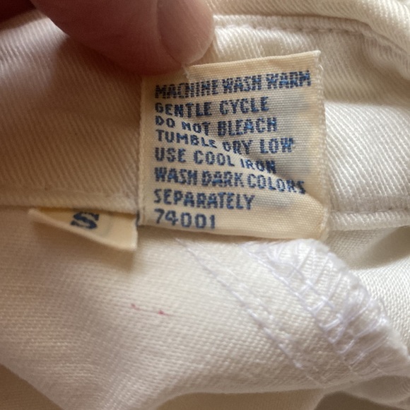 VINTAGE B•D Baggies White Jacket - Small - RETRO - Picture 8 of 10